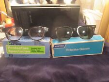 2 Protective Glasses Vintage Collectible 1 Eastern Co. 1 Norton CO. Original Box picture