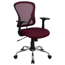 Flash Furniture Mid-Back Office Chair Burgundy H8369FALLBY picture