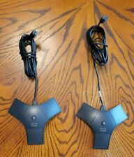 Lot of 2x Cisco CP External Microphone Mic Pods w/ 2x USB Cables 2201-40140-001 picture