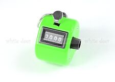 4 Digit Number Dual Clicker Golf Hand Tally Counter Green Handy Convenient  picture