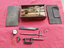 Vintage Starrett Dial Indicator Set 1-1000 in with original top sliding box picture