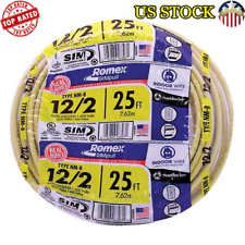 Romex 12-2 25ft NM-B CU Electrical Wire Tear Resistant Reduced Burn Through New picture