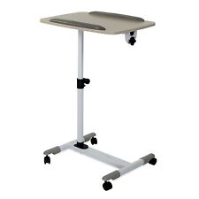 Mount-It Rolling Laptop Tray Height Adjustable Bedside Cart w/Caster Wheels picture