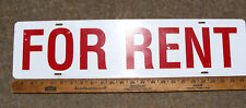 Vintage Real Estate Sign Double Sided Metal Realtor Sign Metal FOR RENT Landlord picture