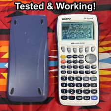 Casio FX-9750GII Graphing Calculator White & Blue Tested & Working picture