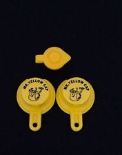 Yellow Gas Can Cap That Fits Your Vintage Blitz Spout - 2 Single Caps & 1 Vent picture
