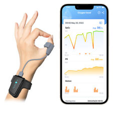 Checkme O2 Max Wrist Pulse Oximeter Blood Oxygen Monitor Bluetooth App PC Report picture