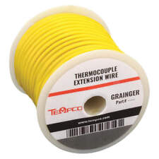 TEMPCO TCWR-1004 Thermocouple Ext Wire,KX,20AWG,Yel,100ft 5ZY36 picture