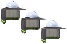 3 Pack Hard Hat Sunshield Upgrade Full Brim Neck Sunshade Cover - GREY picture