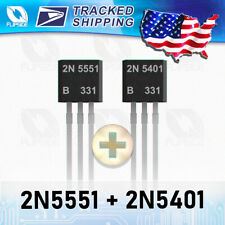 2N5401+2N5551 NPN-PNP TO-92 Transistor Bundle Complimentary Pairs 50x 100x 200x picture