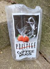 Vintage PRESTIGE 8oz Disposable Clear Plastic Coffee Cups NIP picture