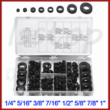 180 pcs Rubber Grommet Assortment Kit Set Electrical Wire Cable Gasket Ring US picture