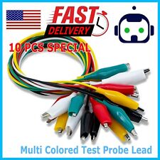 10Pcs Double-ended Wire Crocodile Alligator Clips Test Leads Jumper Cable picture