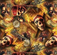 WATER TRANSFER HYDROGRAPHIC FILM HYDRO DIP HYDRO-DIPPING PIRATE SKULLS 1M picture