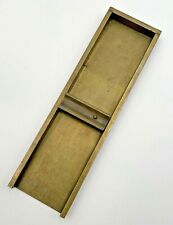 Antique Solid Brass Type Tray Galley Letterpress Printing Wood Type Vintage picture