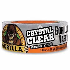 Gorilla Crystal Clear Repair Duct Tape, 1.88” x 18 yd, Clear, (Pack of 1) picture