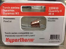 Genuine Hypertherm 220930 Nozzles 45A Powermax 65 85 & 105 OEM HRT/MRT (5 Pack) picture