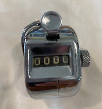 Vintage Lightning Japan Tally Counter Clicker Mechanical Manual Palm 4 Digit picture