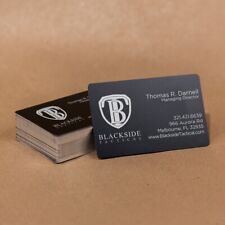 100 Black Anodized Aluminum Business Card Blanks Laser Engraving Sheet Metal  picture