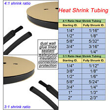3:1&4:1 Heat Shrink Tubing Waterproof Shrinking Tubes Wrap Sleeve Adhesive Lined picture