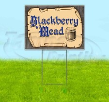 BLACKBERRY MEAD 18x24 Yard Sign Corrugated Plastic Bandit Lawn Business MEDIEVAL picture