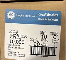 GE THHQB1120 20A Circuit Breaker One Box (10) picture