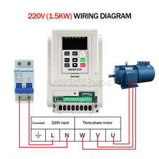 1.5KW 220V Variable Frequency Drive Inverter CNC VFD VSD Single To 3-Phase picture