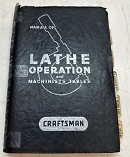 Craftsman Manual of Lathe Operation and Machinists Tables 16th Edition - Vintage picture