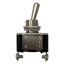 Heavy Duty On Off Metal Toggle Switch 20 Amps 12 Volt SPST Fits 1/2