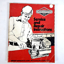 Vintage Briggs & Stratton Small Engine Service Repair Manual 1984 Instructions picture