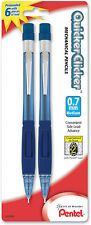 NEW Pentel Quicker Clicker .7mm Mechanical Pencils 2-PK Blue Barrels PD347BP2-K6 picture