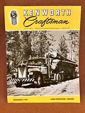 RARE Vintage 1962 KENWORTH CRAFTSMAN Magazine Model L-923 Logger Truck Cover picture
