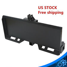 3 Point Attachment Adapter Skid Steer Mount Plate Quick Tach Equipment Universal picture