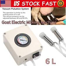 Portable Goat Machine 6L Stainless Steel Electric Automatic Pulsation Milker 20W picture