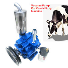 220L 250L/min Cow Milking Machine Vacuum Pump Sheep Milker Tank Barrel USA picture