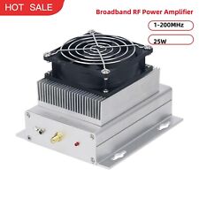 1-200MHz RF Power Amplifier 25W w/ Intelligent Temperature Control Fan 46-56V picture