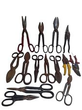 14 Vintage Metal Shears Tin Snips Lot Wiss, Craftsman, Companion, +++ picture