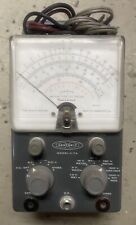 Vintage HEATHKIT Model V-7A Vacuum Tube Voltmeter, with Leads, Powers Up picture