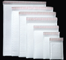 Small To X Large Poly Bubble Bags Mailers Padded White Envelops Self Sealing New picture
