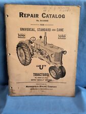 Moline Repair Manual R-1056E Vintage OEM Original Tractor Cane Standard U 283A-4 picture