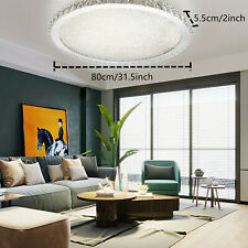 Modern Flush Mount Crystal Chandelier LED Ceiling Light Pendant Lamp Fix USED picture