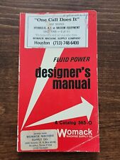 Vintage 1975 WOMACK Fluid Power Designer's Manual and Catalog 365-O Paperback FS picture