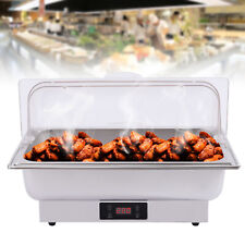 Stainless Steel Electric Buffet Server Warmer Chafing Dish Set Adjustable Temp picture