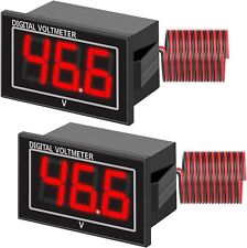 2PCS LED DC Digital Voltage Meter Panel High Precision Waterproof Voltmeter  picture