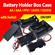 AA / AAA / PP3 Battery Holder Box Case Connector ON/OFF with Switch picture