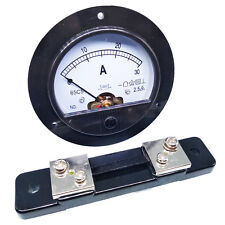 US Stock DC 0~30A Analog AMP Current Pointer Needle Panel Meter Ammeter & Shunt picture