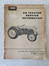 Vintage 1959 Ford 8N Tractor Service Information Implement Division picture