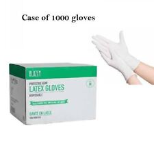 Case of 1000 Disposable Latex Gloves Premium Powder Free BLUZEN  picture