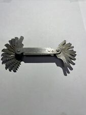 Vintage Starrett No. 40 Screw Pitch Gages. 9-40 TPI. USA. picture